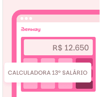 Calculadora de 13º Salário 2026 com parcelas e descontos - Benway